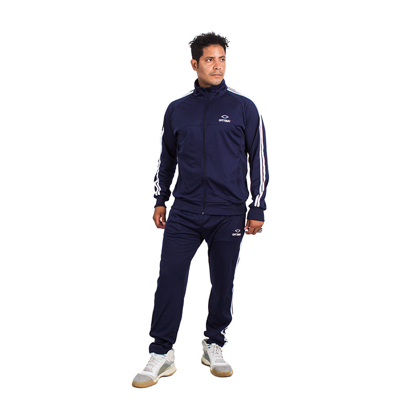 Buzo Hombre Deportivo Opttimu OD46 Azul Blanco