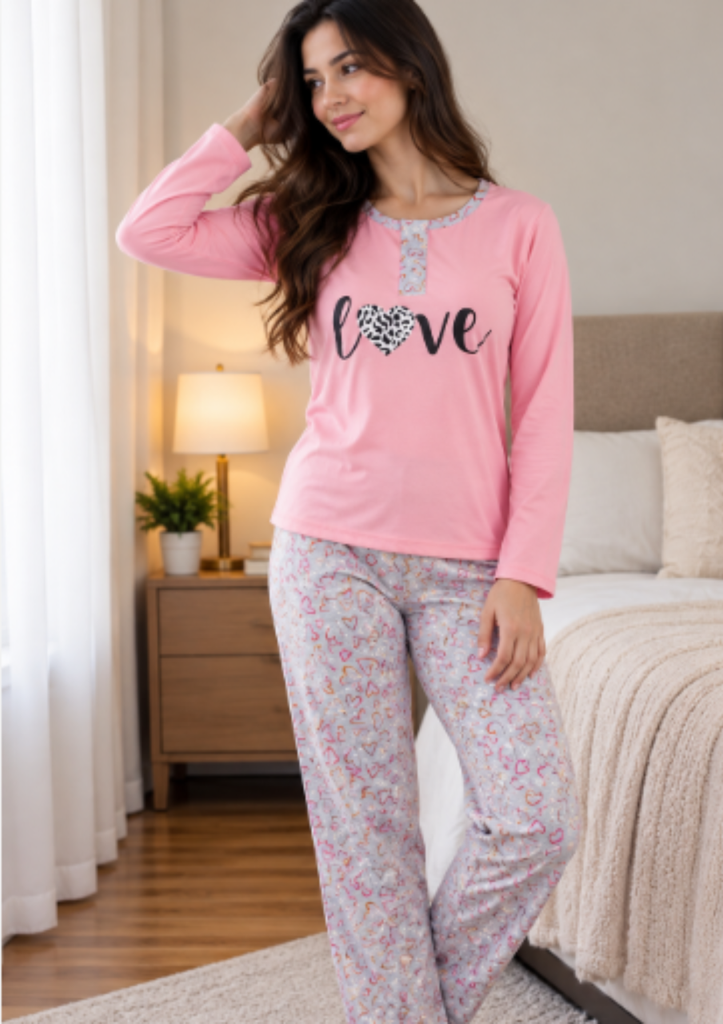 Pijama Algodón Jersey Mujer  PMO80