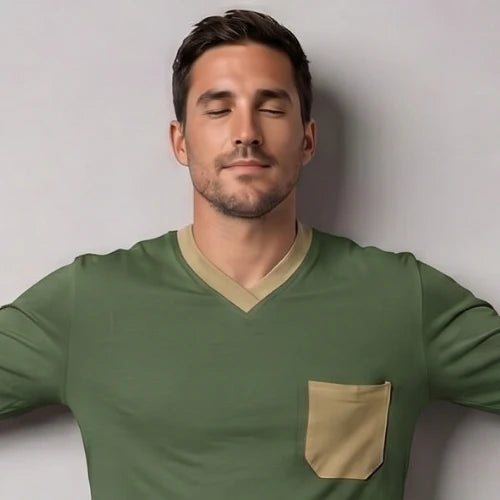 Pijama Algodón Jersey Hombre 3 Piezas PHO30